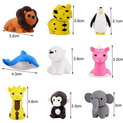 URSKYTOUS non-toxic rubber erasers, safe for children aged 3 and up