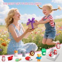 URSKYTOUS safari and jungle erasers spark imaginative play during travel or lessons