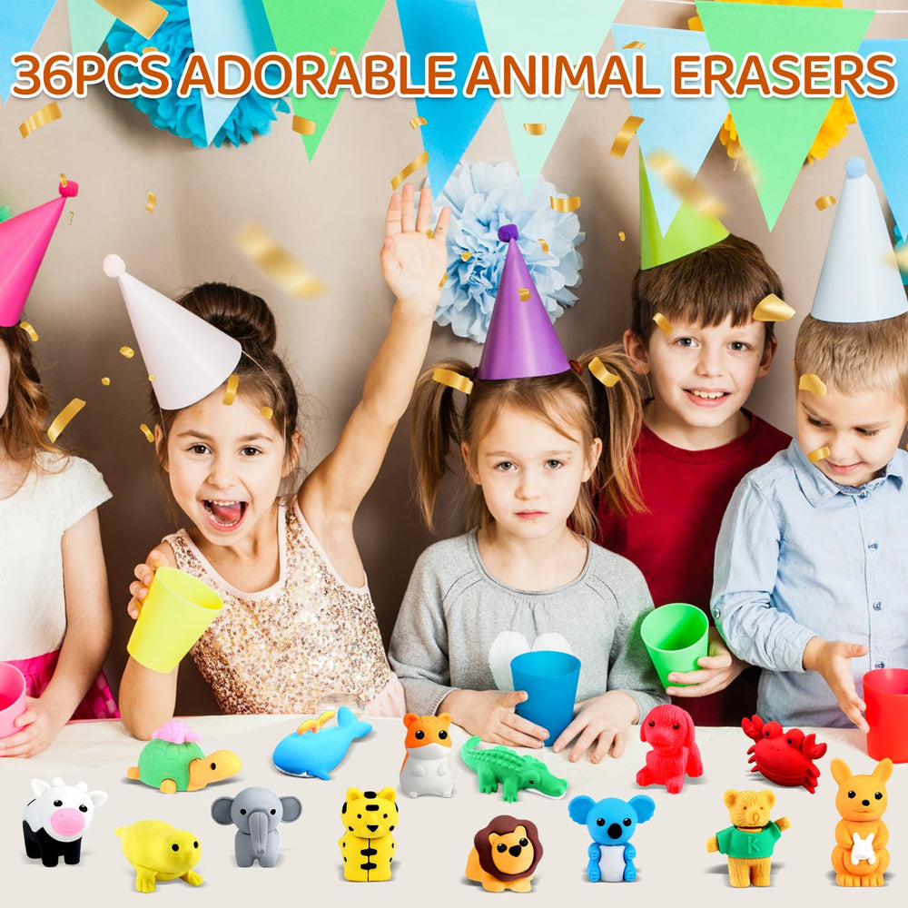 URSKYTOUS sea animals eraser, colorful travel companion for kids.