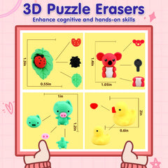 URSKYTOUS turtle 3D eraser combines color, texture, and collectible appeal