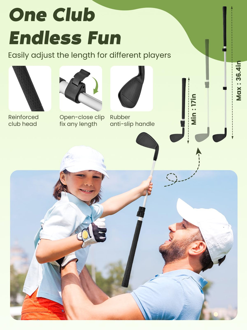 URUQ golf chipping durable storage bag keeps all components organized for easy outdoor play.