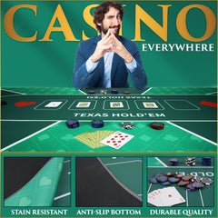 Urze poker table top roll-and-play design for quick setup.