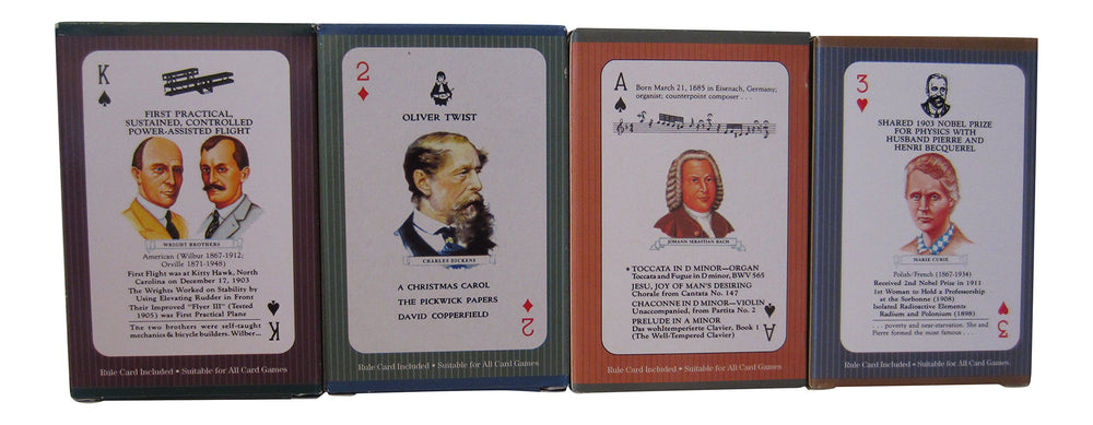 US Games card set displays 52 portrait cards and achievements guiding discussion