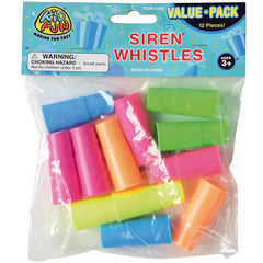 U.S. Toy Siren Whistle compact design for on the go fun.