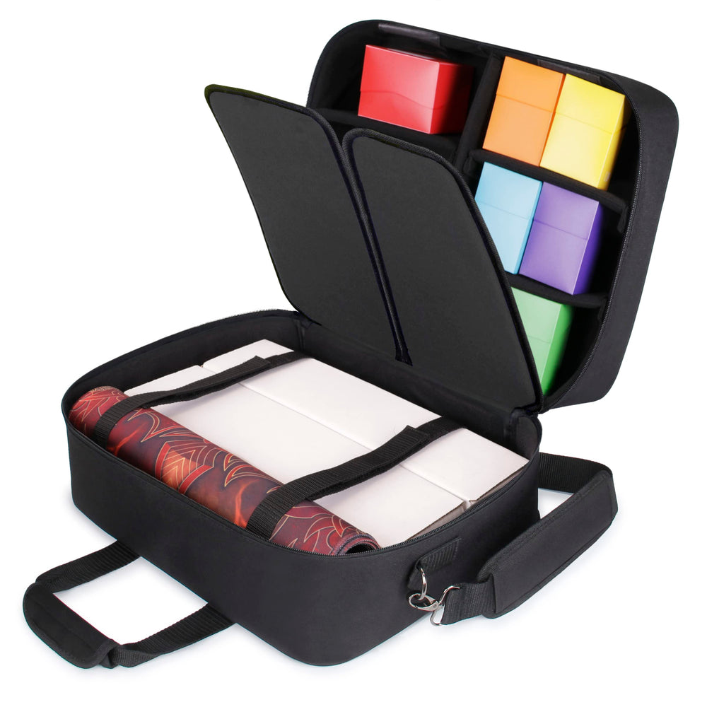 USA Gear XL MTG deck box travel case — rugged exterior for secure transport.