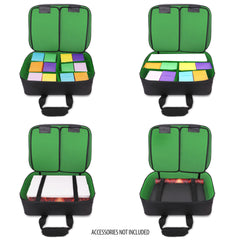 USA Gear XL padded interior cushions cards and deck boxes in transit.