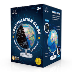 USA Toyz globe dimensions show 9.75-inch height and 7.2-inch diameter