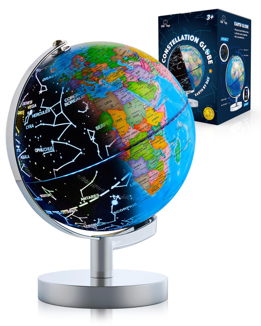 USA Toyz illuminated globe on non-tip stand for stable desk display