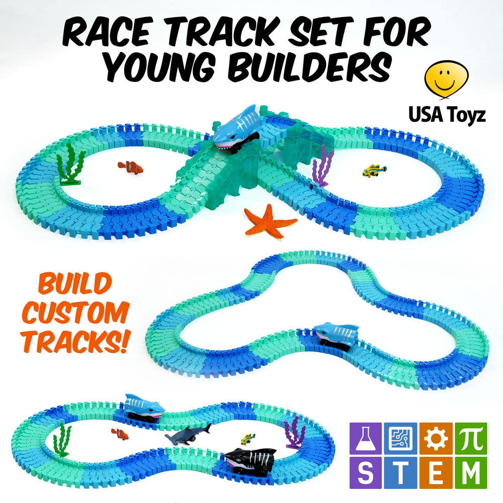 USA Toyz Shark Toy Cars add fast-paced action to any race layout.