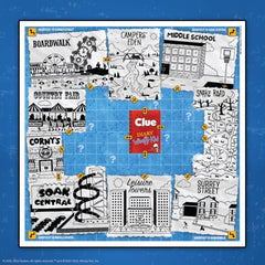 USAOPOLY Clue Diary of a Wimpy Kid distraction tokens show Manny’s diversions