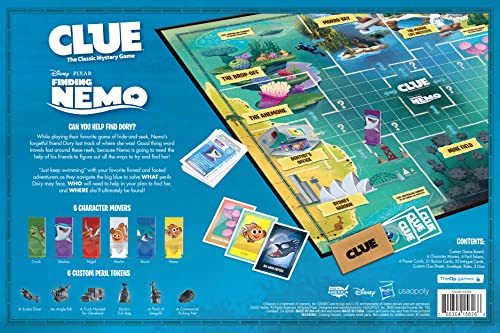 USAOPOLY Clue Finding Nemo character movers enhance play