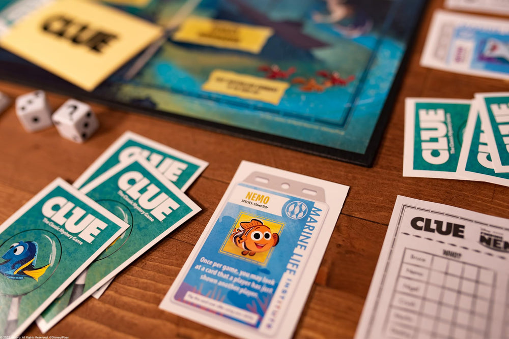 USAOPOLY Clue Finding Nemo dice fuel quick reveals