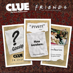 USAOPOLY CLUE Friends box art captures the show’s vibe.