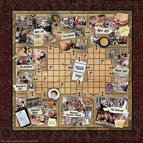 USAOPOLY CLUE Friends secret tokens evoke show moments without spoilers.