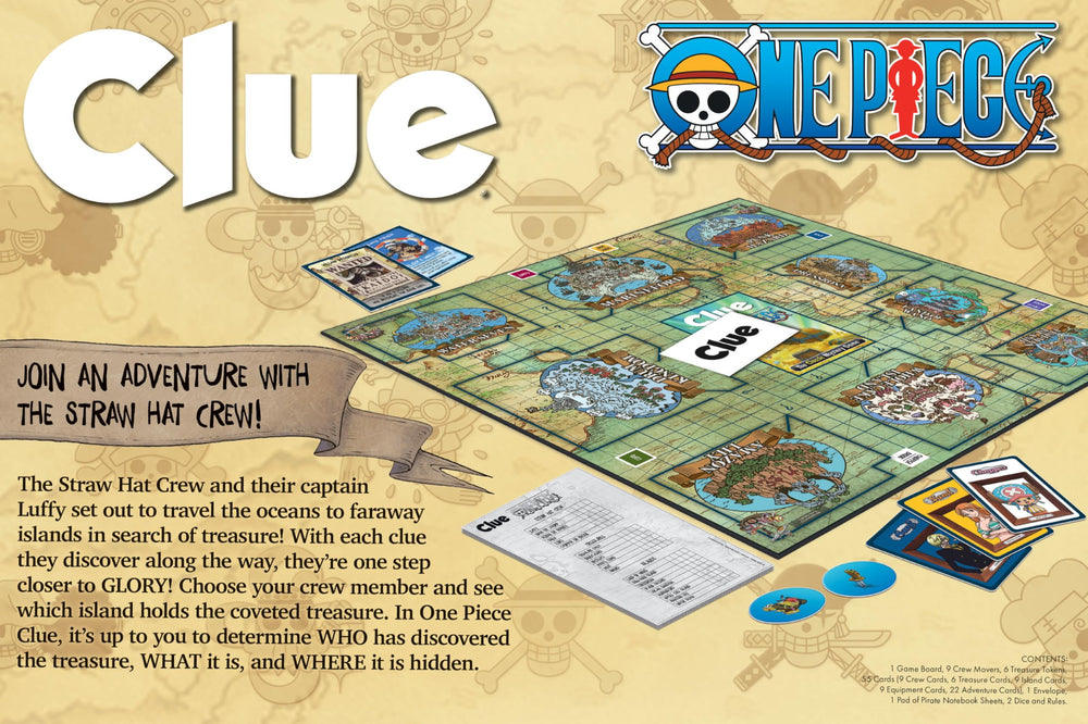 USAOPOLY Clue One Piece family play setup for fun nights