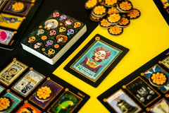 USAOPOLY bilingual word cards invite mix of English and Spanish.