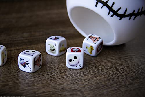 USAOPOLY Disney Yahtzee dice showing The Mayor symbol for themed gameplay