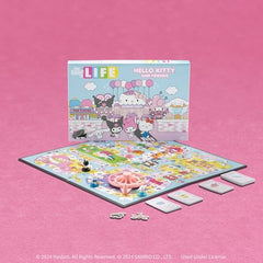 USAOPOLY Life Hello Kitty and Friends character tokens enhance gameplay and collectability.