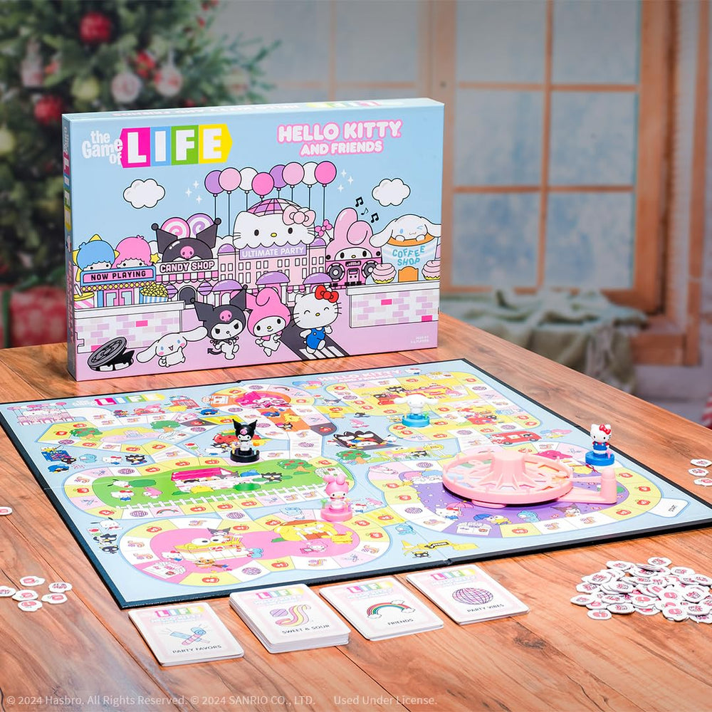 USAOPOLY Life Hello Kitty and Friends charming illustrations captivate Sanrio fans.