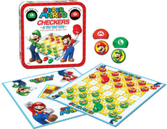 USAOPOLY Mario and Luigi hats with kinging pieces enhance gameplay.