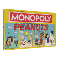 USAOPOLY Monopoly Peanuts Snoopy on Sled token adds nostalgic charm to play.