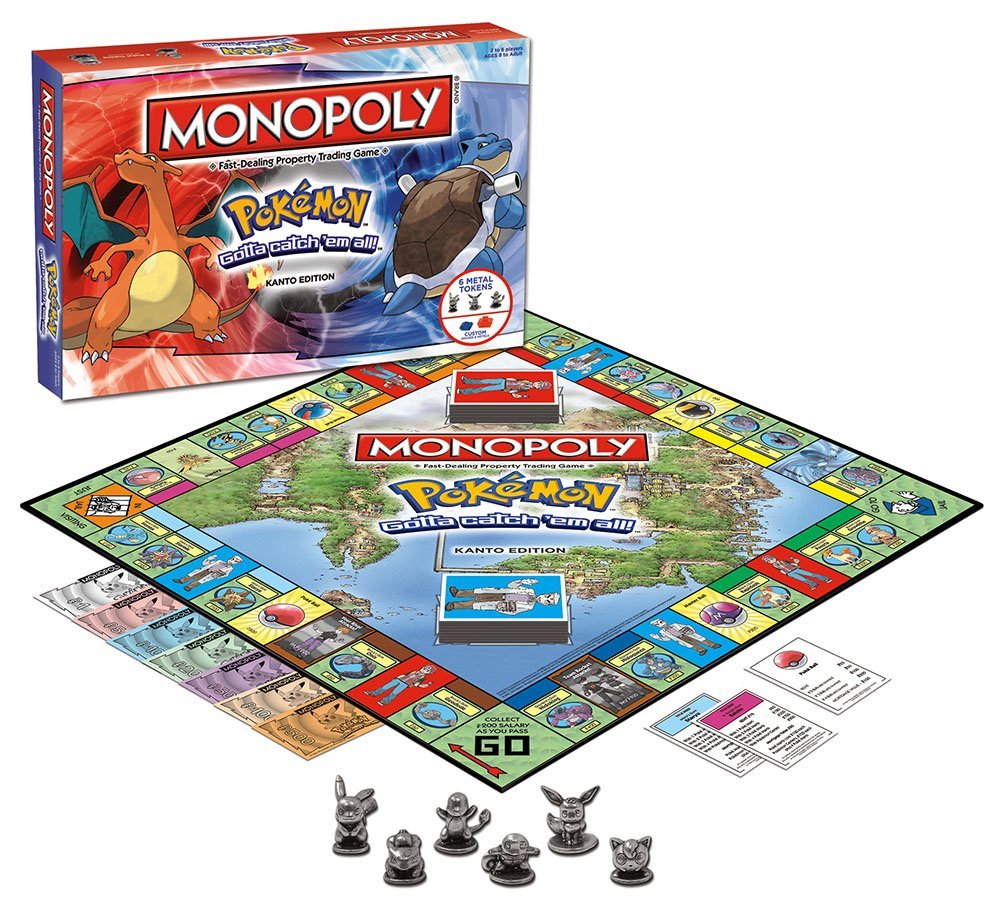 USAOPOLY Pokemon Kanto metal tokens add nostalgic charm to gameplay.