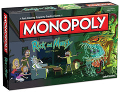 USAOPOLY Monopoly Rick and Morty board game cover art for immersive interdimensional play