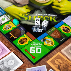USAOPOLY MONOPOLY Shrek Edition vibrant artwork enhances storytelling during rounds