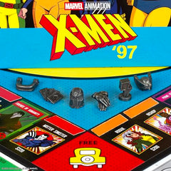 USAOPOLY Monopoly X-Men 97 Edition token: Magneto’s Helmet anchors villain-themed gameplay.