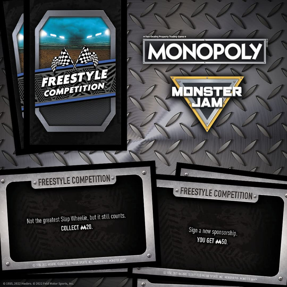 USAOPOLY Monster Jam tire token brings rugged on-table appeal.