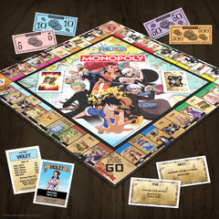 USAOPOLY One Piece Edition players buy, sell, and trade characters during play.