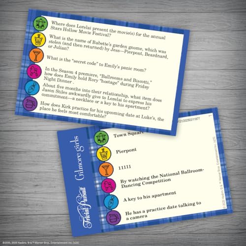 USAOPOLY Trivial Pursuit Gilmore Girls die adding randomness to rounds.