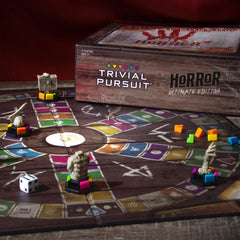 USAOPOLY Trivial Pursuit Horror Ultimate Edition cleaver-brain mover sets theme