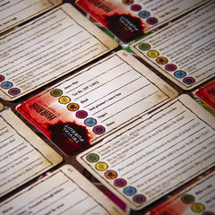 USAOPOLY Trivial Pursuit Horror Ultimate Edition table saw mover sparks fear and fun