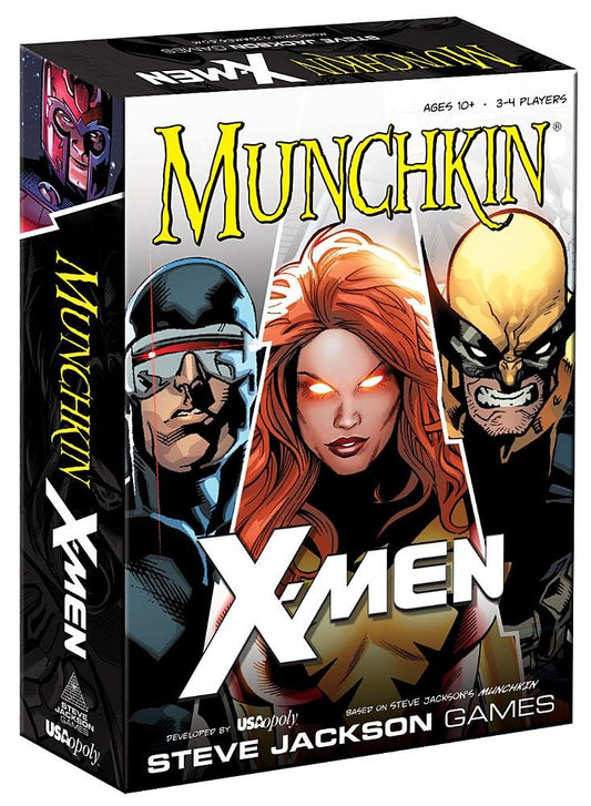 USAOPOLY X-Men Munchkin card game cover β vibrant art for exciting family play.