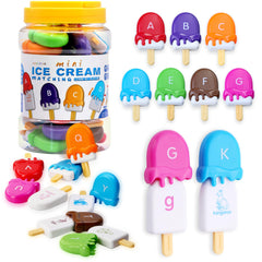 USATDD ABC popsicles matching game promotes letters and animals for early literacy play.
