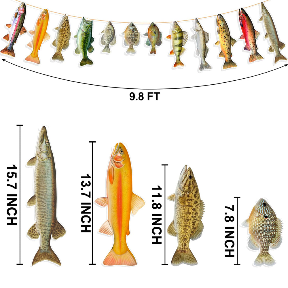 Ushinemi fishing party decor adds playful aquatic art to celebrations.