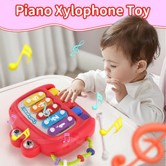 Usrela busy cube toy with six modes promotes grip and sensory development.