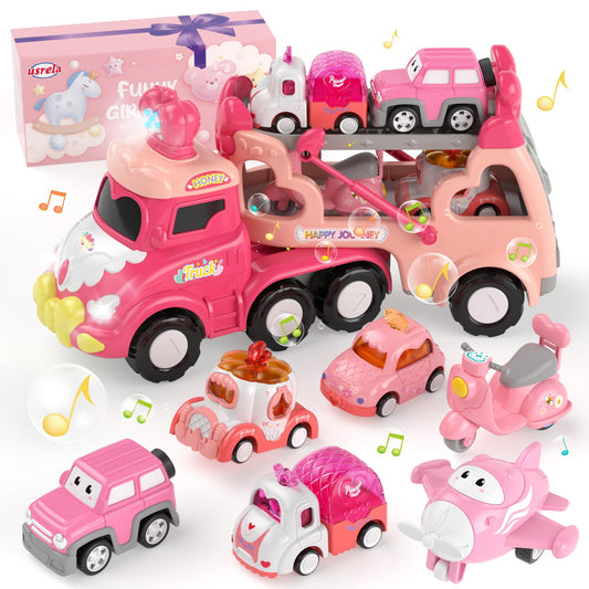 Usrela crown truck toy front view encourages imaginative play and exploration.
