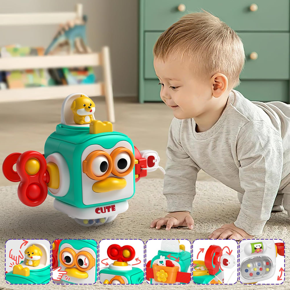 Usrela dinosaur piano xylophone toy features colorful keys for musical play.