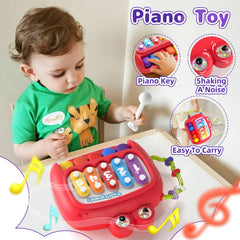 usrela busy cube emits gentle sounds to develop grip and fine motor skills.