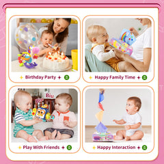 Usrela tissue box sensory toy with bright colors and pull-action play