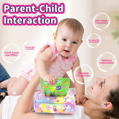 usrela tissue box toy safe materials suitable for mouthing and easy cleaning