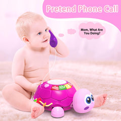 Ussybaby Turtle Toy demonstrating letters, numbers and animal sounds for learning