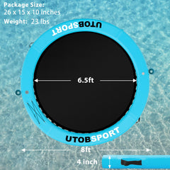 UTOBSPORT complete accessories including pump, rope, ladder, and repair kit.