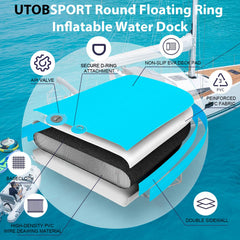 UTOBSPORT water hammock set up quickly for immediate water enjoyment.