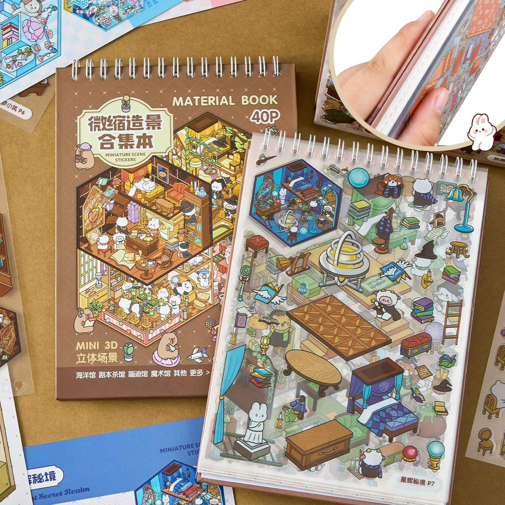 UTOUMON gift-ready sticker scene book ideal for birthdays and creative gifting.