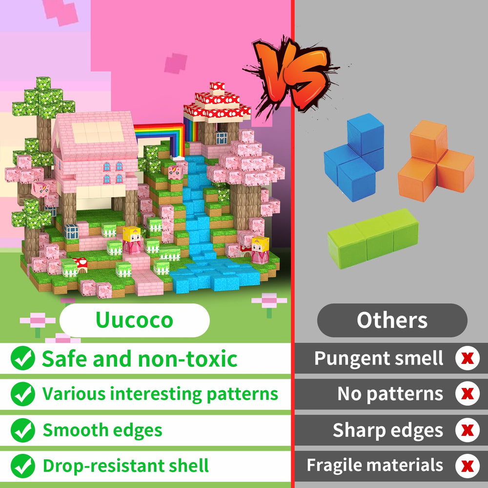 Uucoco magnetic blocks STEM-inspired play supports focus and spatial skills.