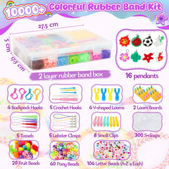 UUEMB loom bracelet boards help kids organize designs while crafting.