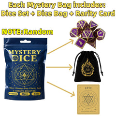 UURM Mystery Dice Set with patterned finishes offering immersive, easy-to-read results.